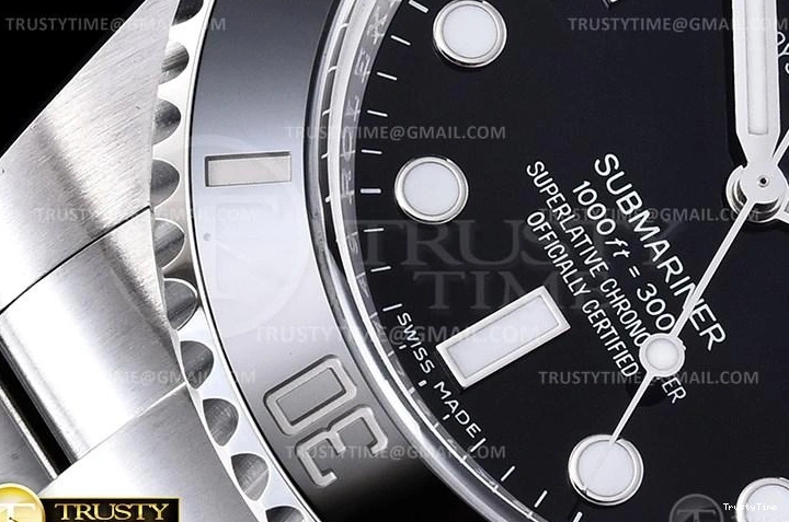 0215 ROLSUB0281 – Submariner 114060 904L SS SS Blk V10 Noob SA WaterResistant 1036